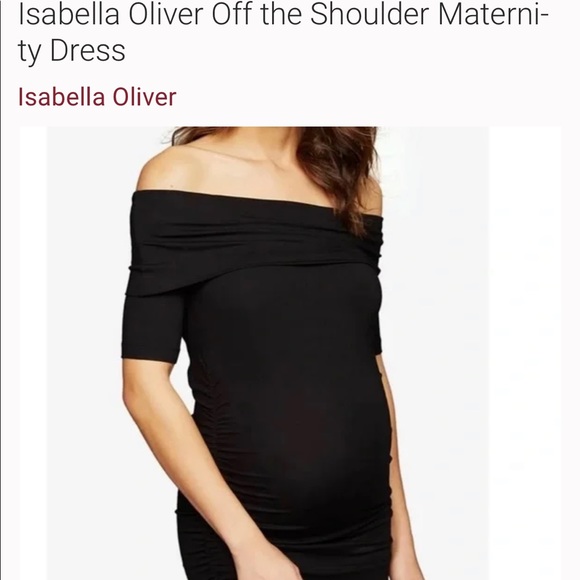 Isabella Oliver off shoulder maternity dress - worn once - Picture 3 of 7